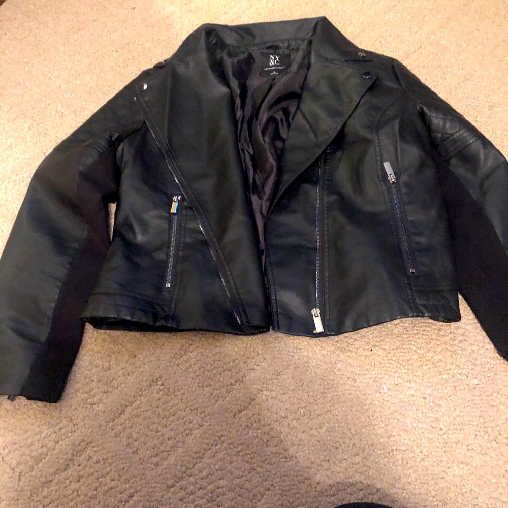 NY & Company Moto Faux leather Jacket